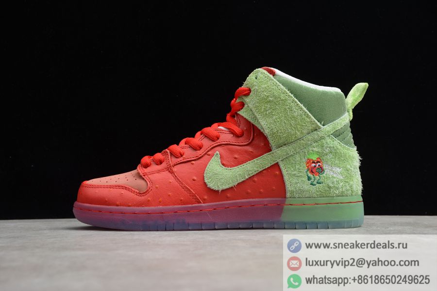 Nike SB Dunk High Strawberry Cough CW7093-600 Unisex Shoes